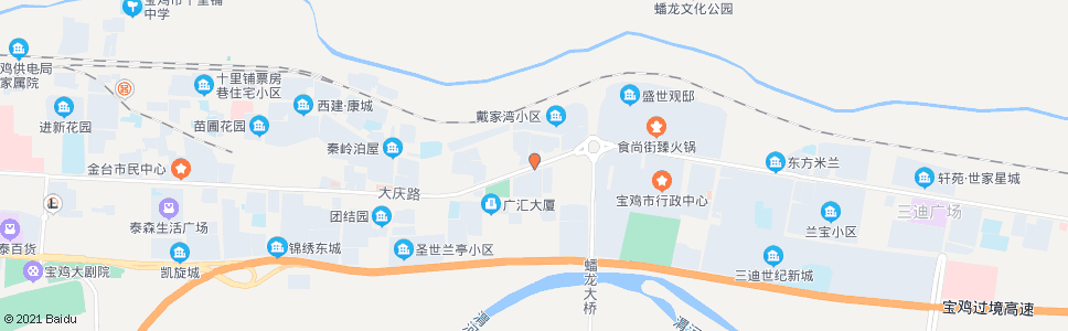 宝鸡代家湾(717总队)_公交站地图_宝鸡公交_妙搜公交查询2024