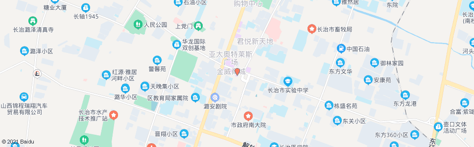 长治东南购物中心_公交站地图_长治公交_妙搜公交查询2024