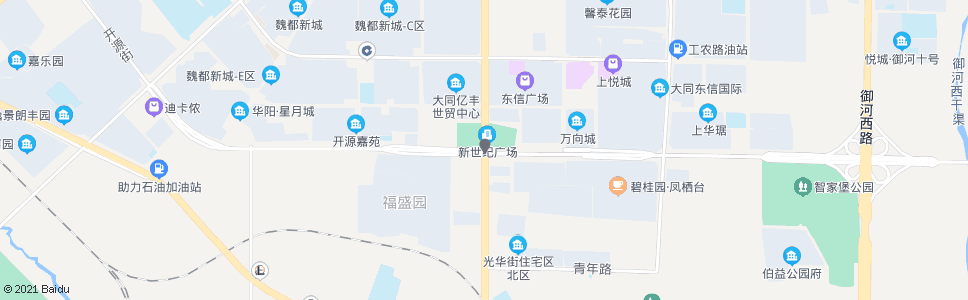 大同魏都大道开源街口_公交站地图_大同公交_妙搜公交查询2024