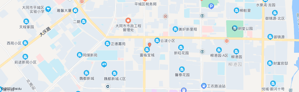 大同魏都大道云波里西口_公交站地图_大同公交_妙搜公交查询2024