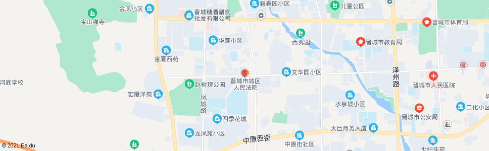 晋城城区法院_公交站地图_晋城公交_妙搜公交查询2025