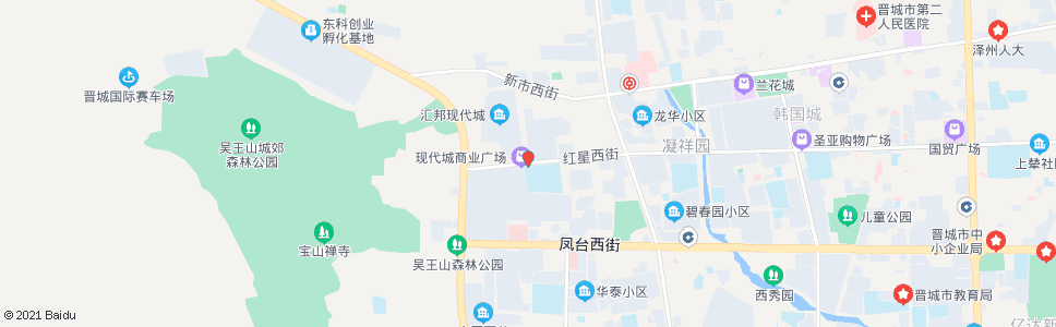 晋城红星西街延伸段_公交站地图_晋城公交_妙搜公交查询2024