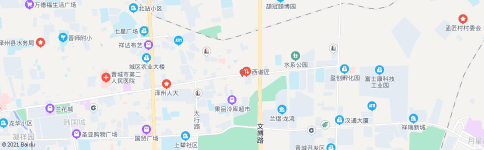 晋城西谢匠_公交站地图_晋城公交_妙搜公交查询2025