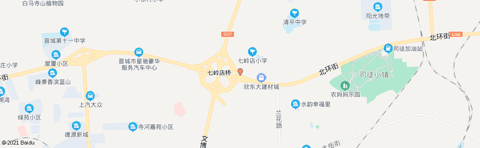 晋城七岭店_公交站地图_晋城公交_妙搜公交查询2025