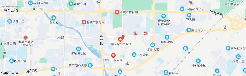 晋城市医院_公交站地图_晋城公交_妙搜公交查询2024