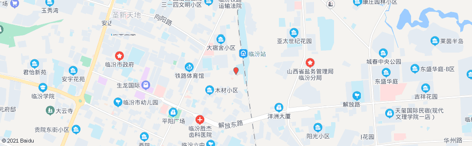 临汾迎春街口(北)_公交站地图_临汾公交_妙搜公交查询2024