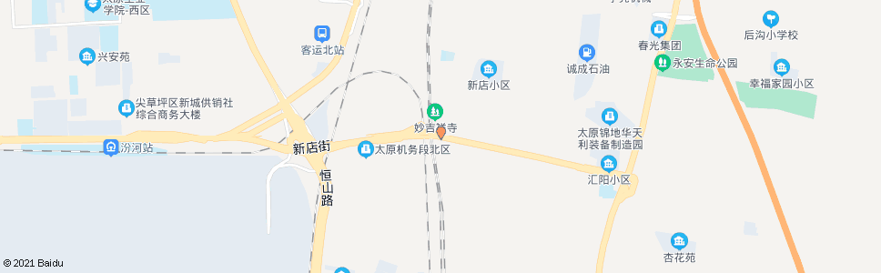 太原新店村_公交站地图_太原公交_妙搜公交查询2024