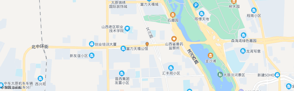 太原北中环文兴路口_公交站地图_太原公交_妙搜公交查询2025