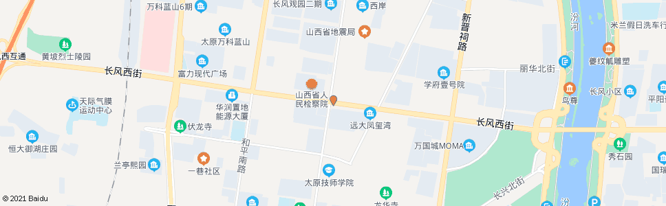 太原长风西街千峰南路口_公交站地图_太原公交_妙搜公交查询2024