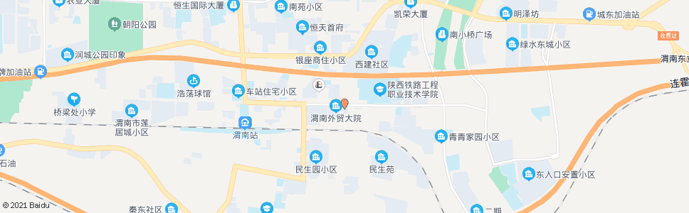 渭南站南街道办事处_公交站地图_渭南公交_妙搜公交查询2024