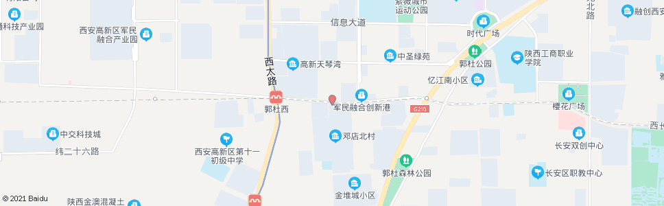 西安邓店新村_公交站地图_西安公交_妙搜公交查询2024