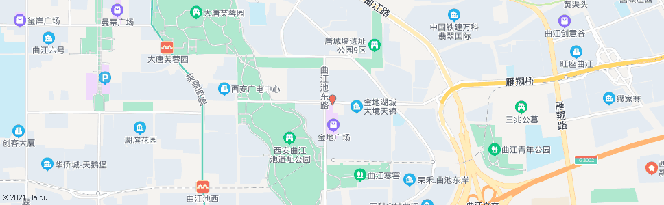 西安曲江池北路曲江池东路口_公交站地图_西安公交_妙搜公交查询2025