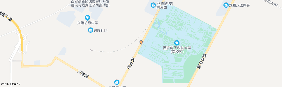 西安东甘河村_公交站地图_西安公交_妙搜公交查询2025