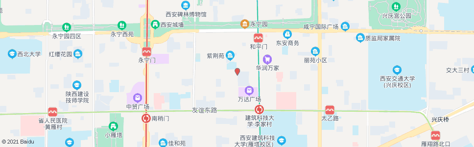 西安长胜街中段_公交站地图_西安公交_妙搜公交查询2025