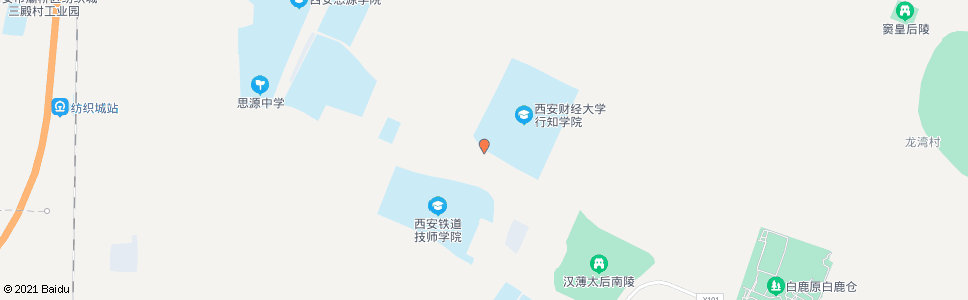 西安西财行知学院_公交站地图_西安公交_妙搜公交查询2024