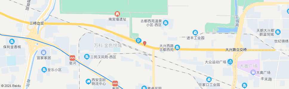 西安大兴西路西口_公交站地图_西安公交_妙搜公交查询2025