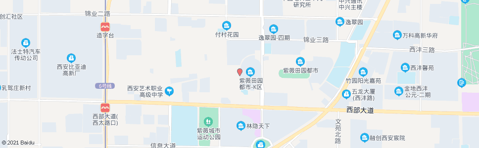 西安艺术大道西段_公交站地图_西安公交_妙搜公交查询2025