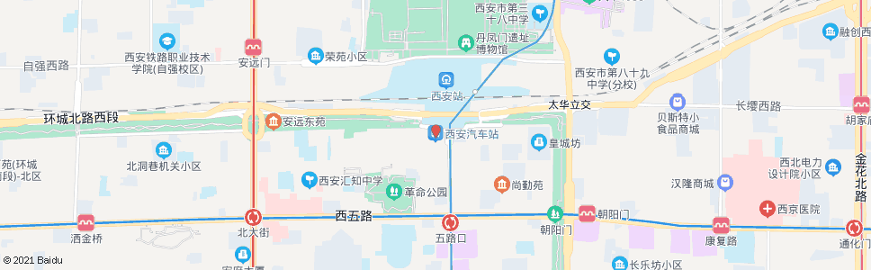 西安草堂汽车站_公交站地图_西安公交_妙搜公交查询2025