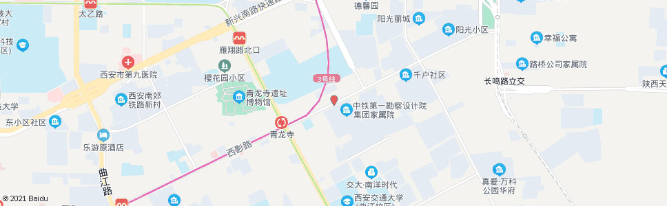 西安铁设院_公交站地图_西安公交_妙搜公交查询2024