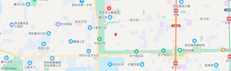 西安西梆子市街_公交站地图_西安公交_妙搜公交查询2024