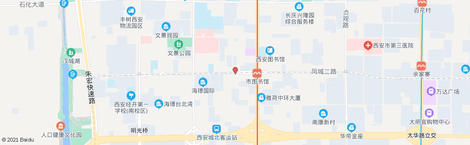 西安未央路凤城二路口_公交站地图_西安公交_妙搜公交查询2024