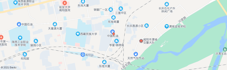 咸阳东风建材城_公交站地图_咸阳公交_妙搜公交查询2024