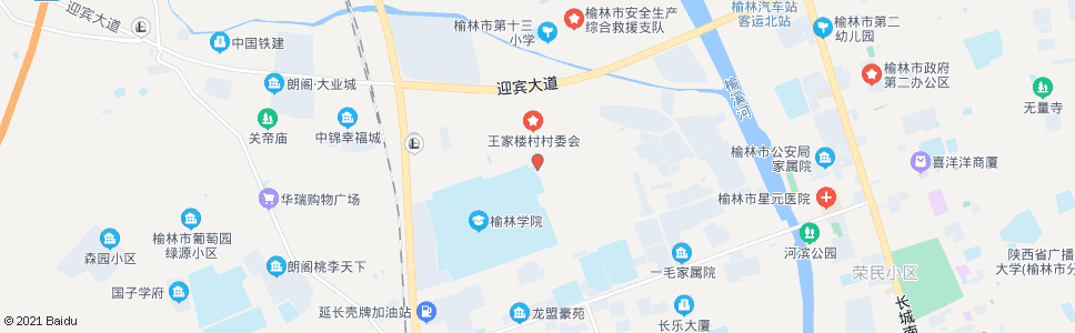 榆林榆林学院附中_公交站地图_榆林公交_妙搜公交查询2024