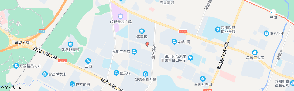 成都龙城大道路口_公交站地图_成都公交_妙搜公交查询2024