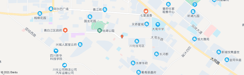 成都川化步行街_公交站地图_成都公交_妙搜公交查询2024