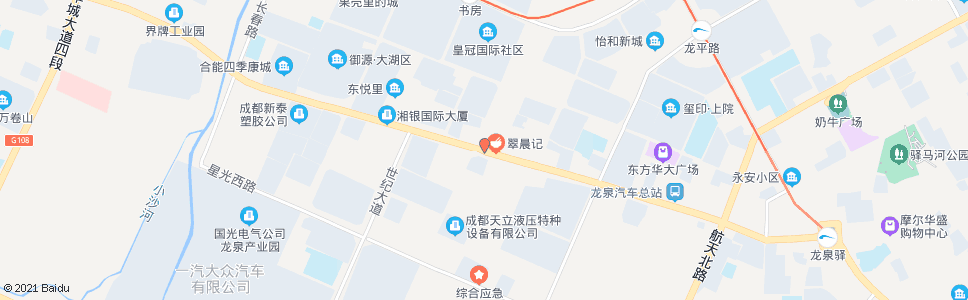 成都驿都大道龙二环路口_公交站地图_成都公交_妙搜公交查询2024