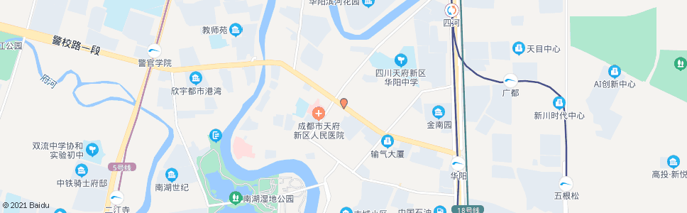 成都正北中街华阳大道口_公交站地图_成都公交_妙搜公交查询2024