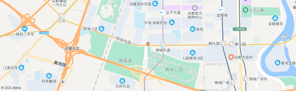 成都锦城大道剑南大道口_公交站地图_成都公交_妙搜公交查询2024