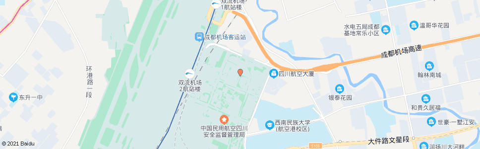 成都机场南三路_公交站地图_成都公交_妙搜公交查询2024