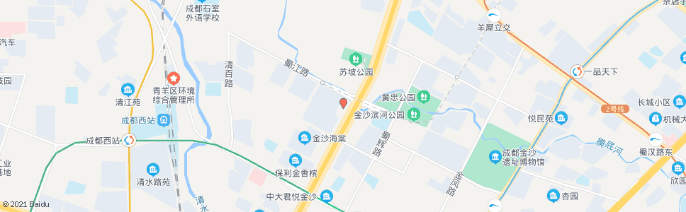 成都西三环路一段外侧_公交站地图_成都公交_妙搜公交查询2024
