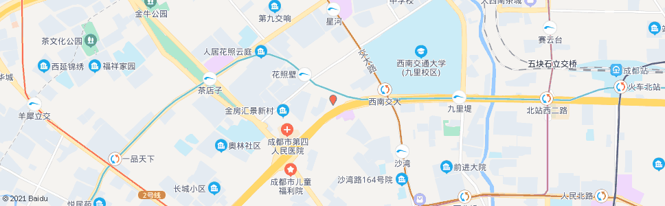 成都银沙路口_公交站地图_成都公交_妙搜公交查询2025