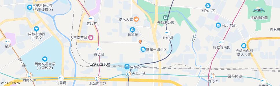 成都正北横街路口_公交站地图_成都公交_妙搜公交查询2025