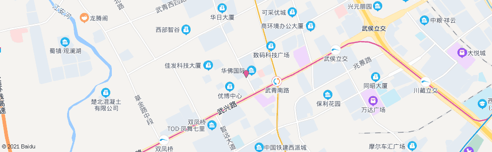 成都武兴四路_公交站地图_成都公交_妙搜公交查询2024