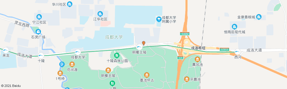 成都明蜀新村_公交站地图_成都公交_妙搜公交查询2024