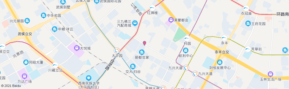 成都长益路西_公交站地图_成都公交_妙搜公交查询2024