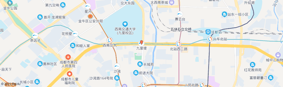 成都一环路九里堤路口东_公交站地图_成都公交_妙搜公交查询2024