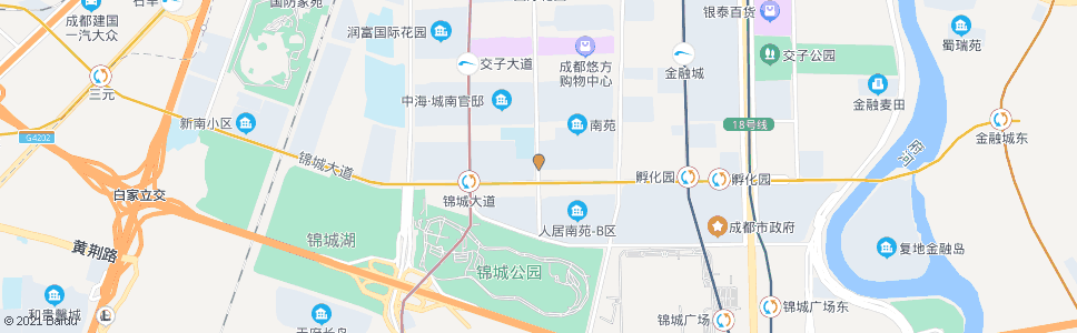 成都成汉南路锦城大道口_公交站地图_成都公交_妙搜公交查询2024