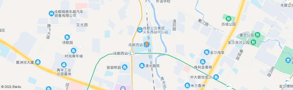 成都龙井西街西_公交站地图_成都公交_妙搜公交查询2024
