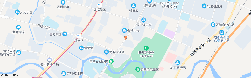 成都香域中央_公交站地图_成都公交_妙搜公交查询2024
