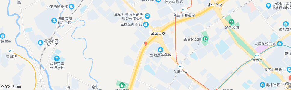 成都西三环路四段中外侧_公交站地图_成都公交_妙搜公交查询2024
