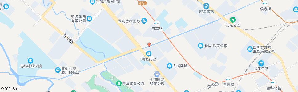 成都金粮路南_公交站地图_成都公交_妙搜公交查询2024