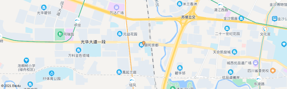 成都培风东街北_公交站地图_成都公交_妙搜公交查询2025