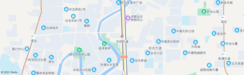 成都双华路华府大道口_公交站地图_成都公交_妙搜公交查询2024