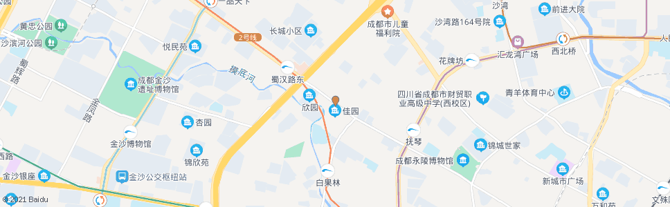 成都抚琴西路_公交站地图_成都公交_妙搜公交查询2024