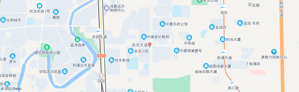 成都红星路南延线会龙大道口_公交站地图_成都公交_妙搜公交查询2024