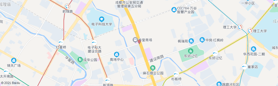 成都二环路建设路口_公交站地图_成都公交_妙搜公交查询2024
